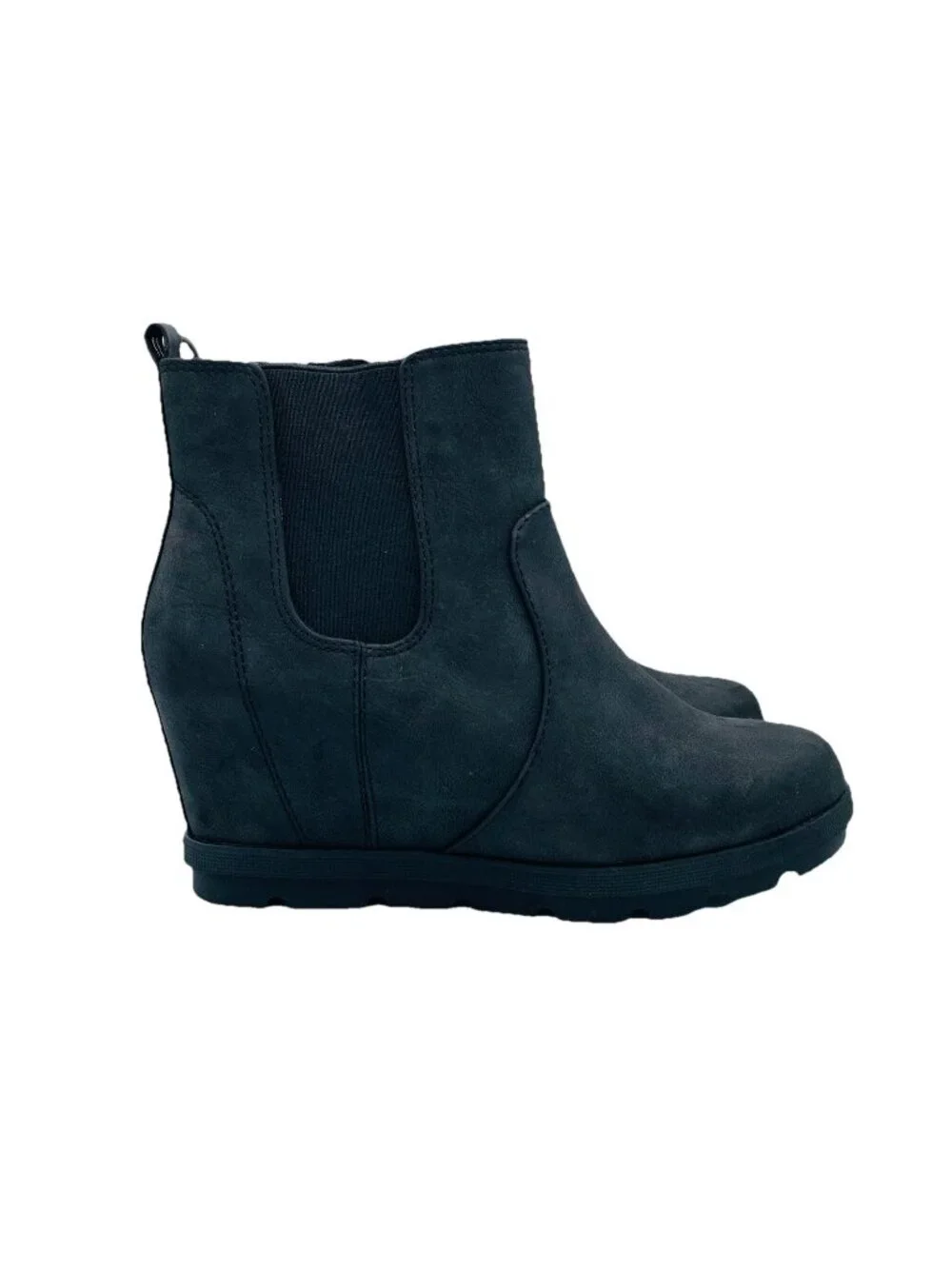 Sonoma Shoes Women's Size 6 M Black Hidden Wedge Heels Booties Boot Ortholite
